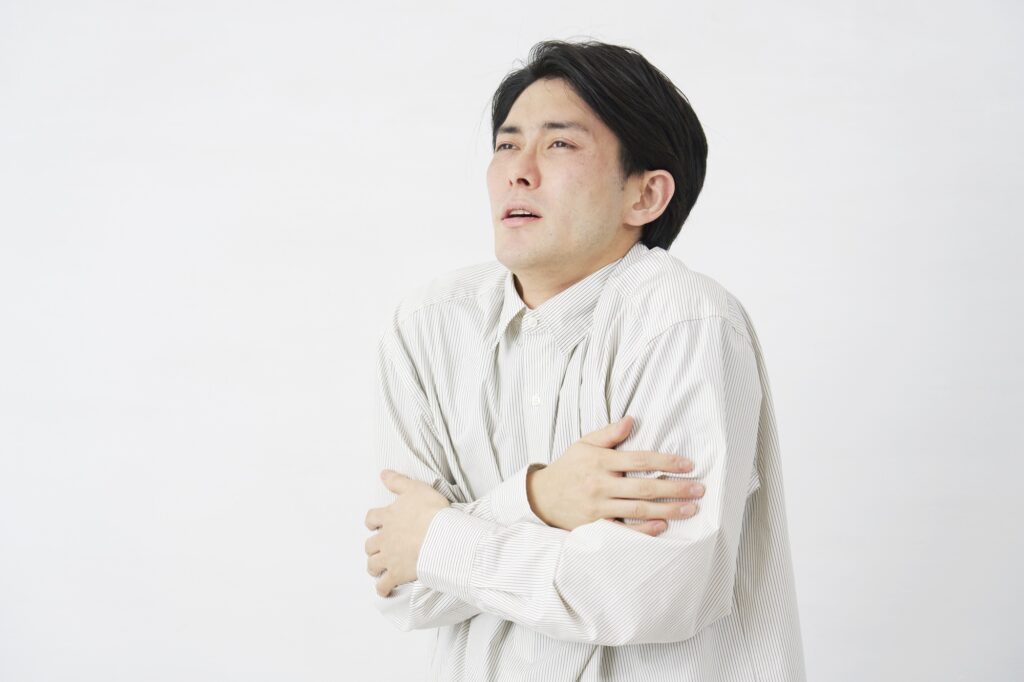 男性寒気